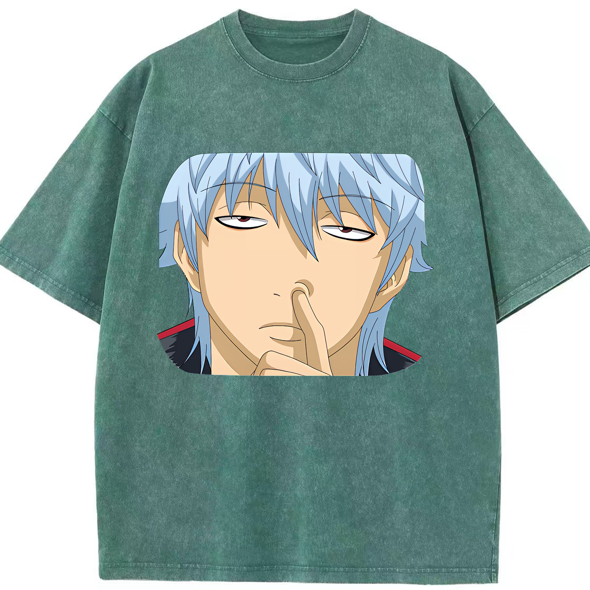 （画像用） ぎんたま 坂田銀時（さかたぎんとき） 神楽 志村新八（しむら しんぱち） GINTAMA Sakata Gintoki Kagura Shimura Shinpachi 綿100% ヴィンテージ風 半袖Tシャツ（フロントプリント）